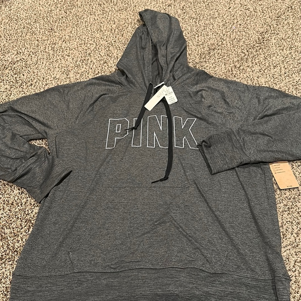 new with tags PINK active reflective hoodie size XL